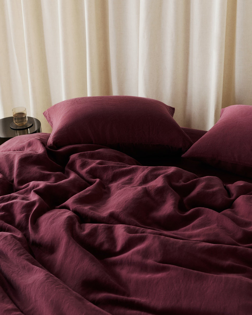 Linen Tencel Venice Set - Garnet F/Q - Image 2