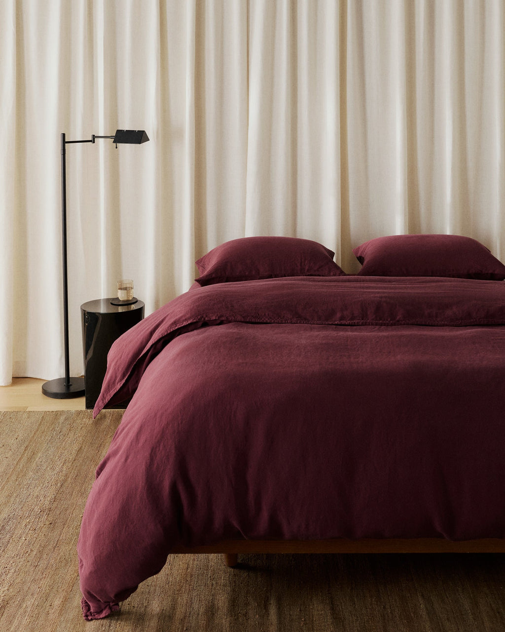 Linen Tencel Venice Set - Garnet F/Q - Image 4