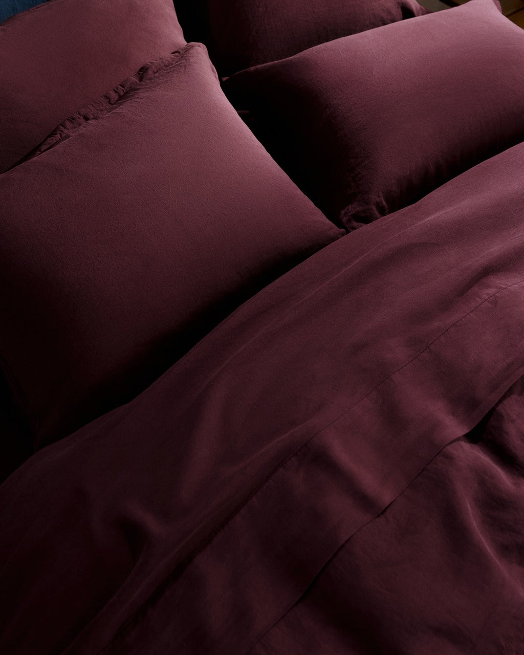 Linen Tencel Sham Set (Garnet) - Image 5