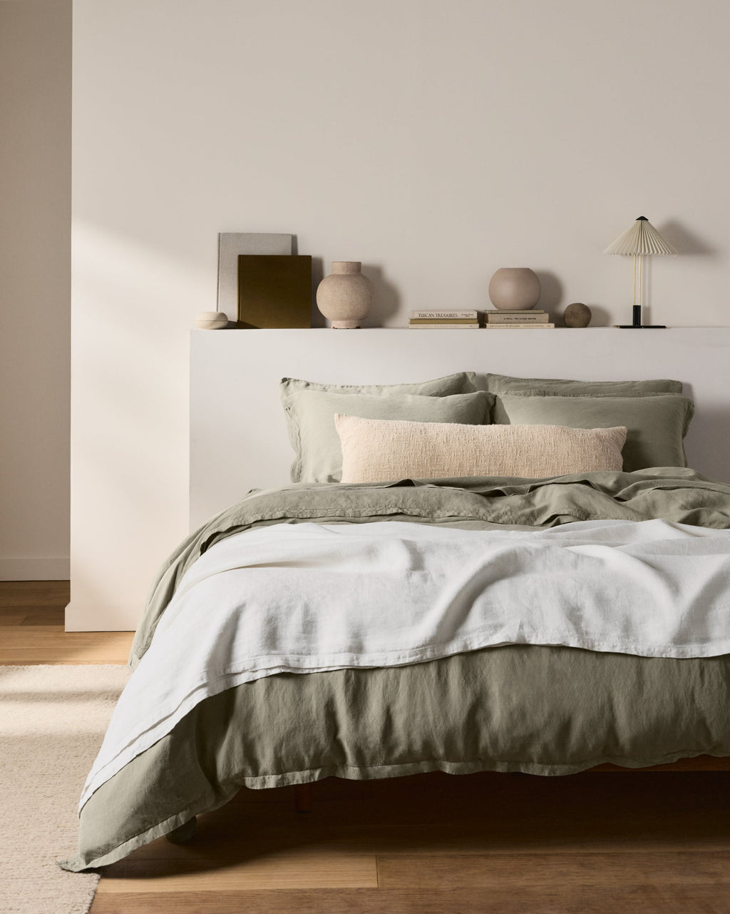 Linen Tencel Sham Set - FINAL SALE (Moss) - Image 5