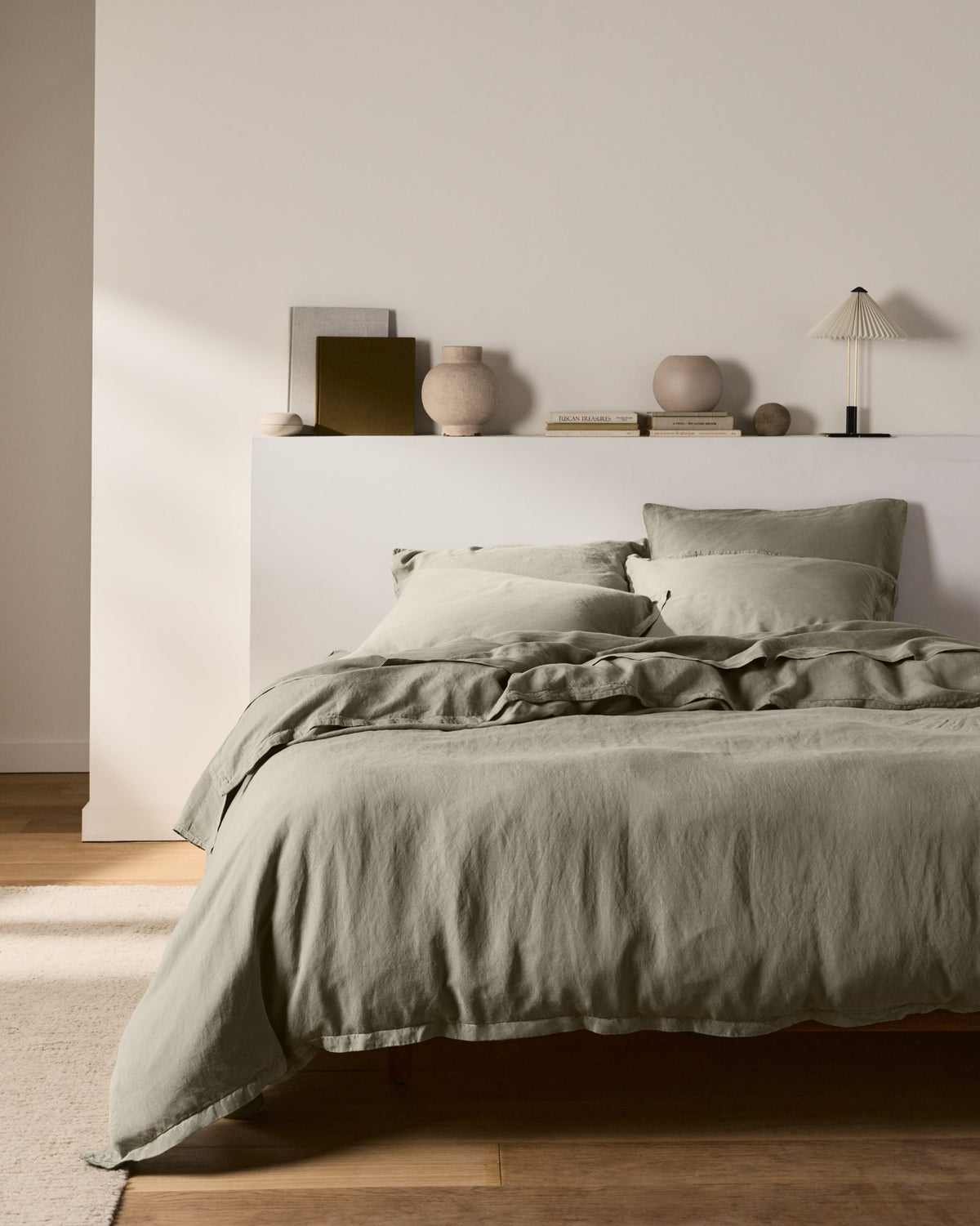 Linen Tencel Top Sheet - FINAL SALE (Moss) - Image 5
