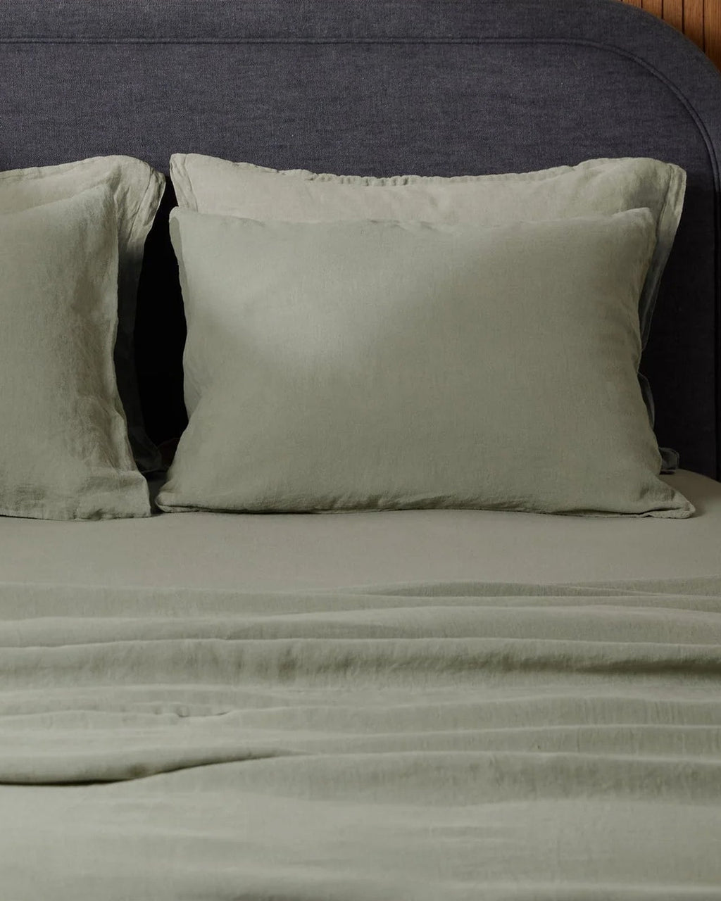 Linen Top Sheet - Moss - Image 4