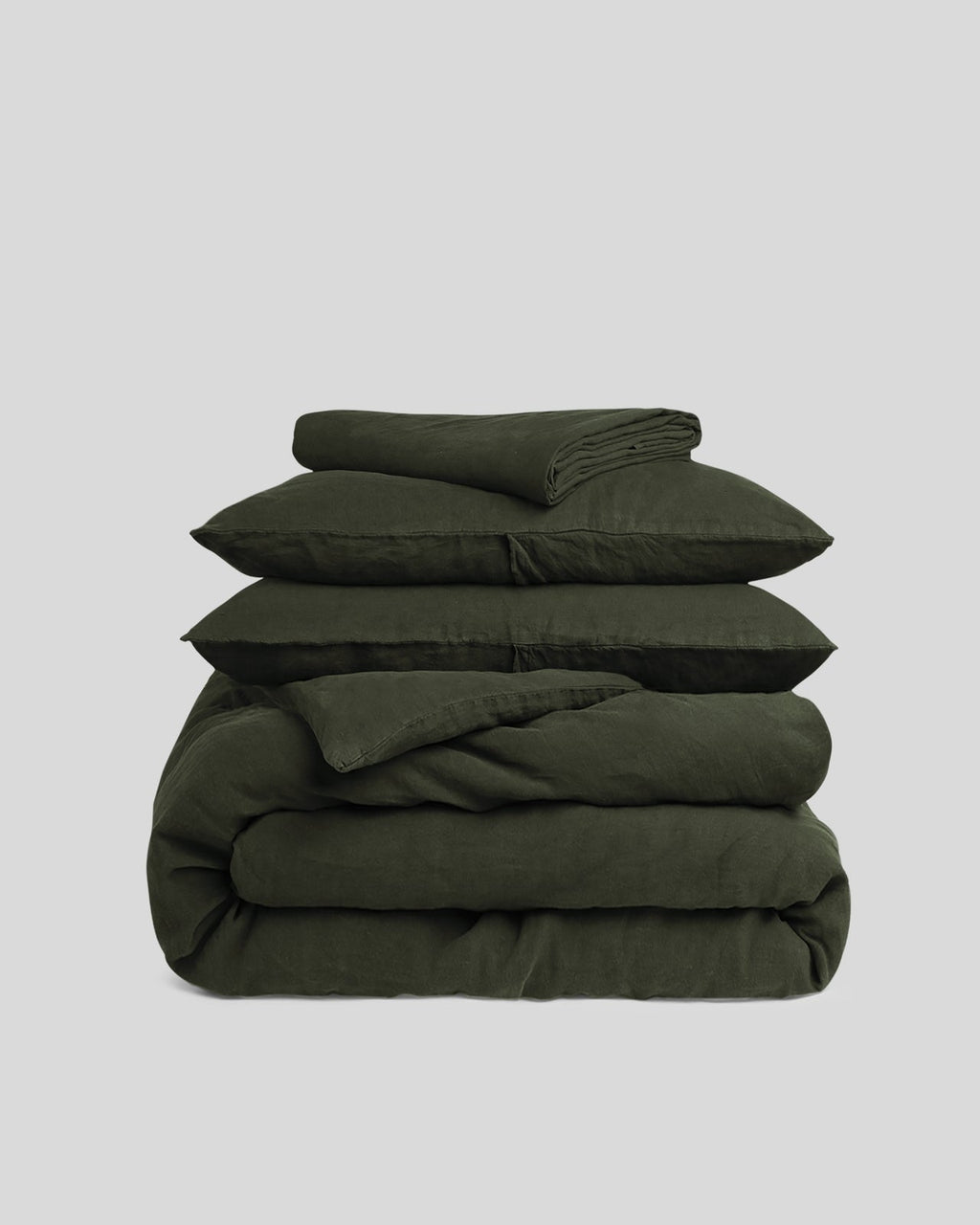 Linen Venice Set - Evergreen K/CK