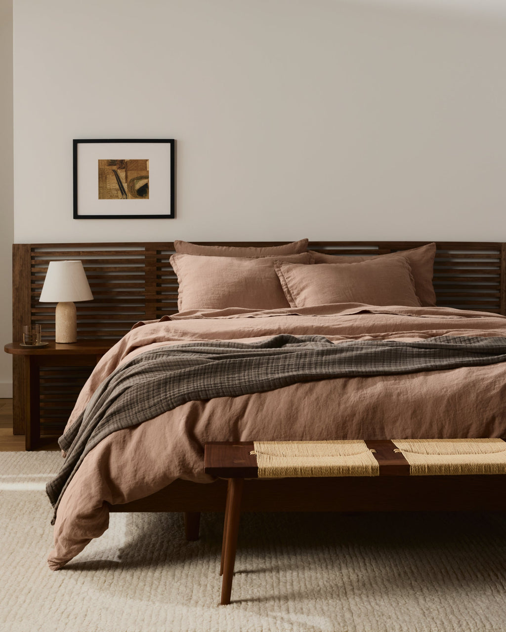 Linen Duvet Cover Set - Adobe K/CK - Image 4