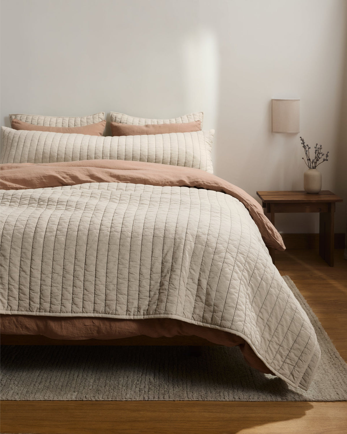 Garment Dyed Channel Body Pillow Cover - FINAL SALE (Bone) - Image 2
