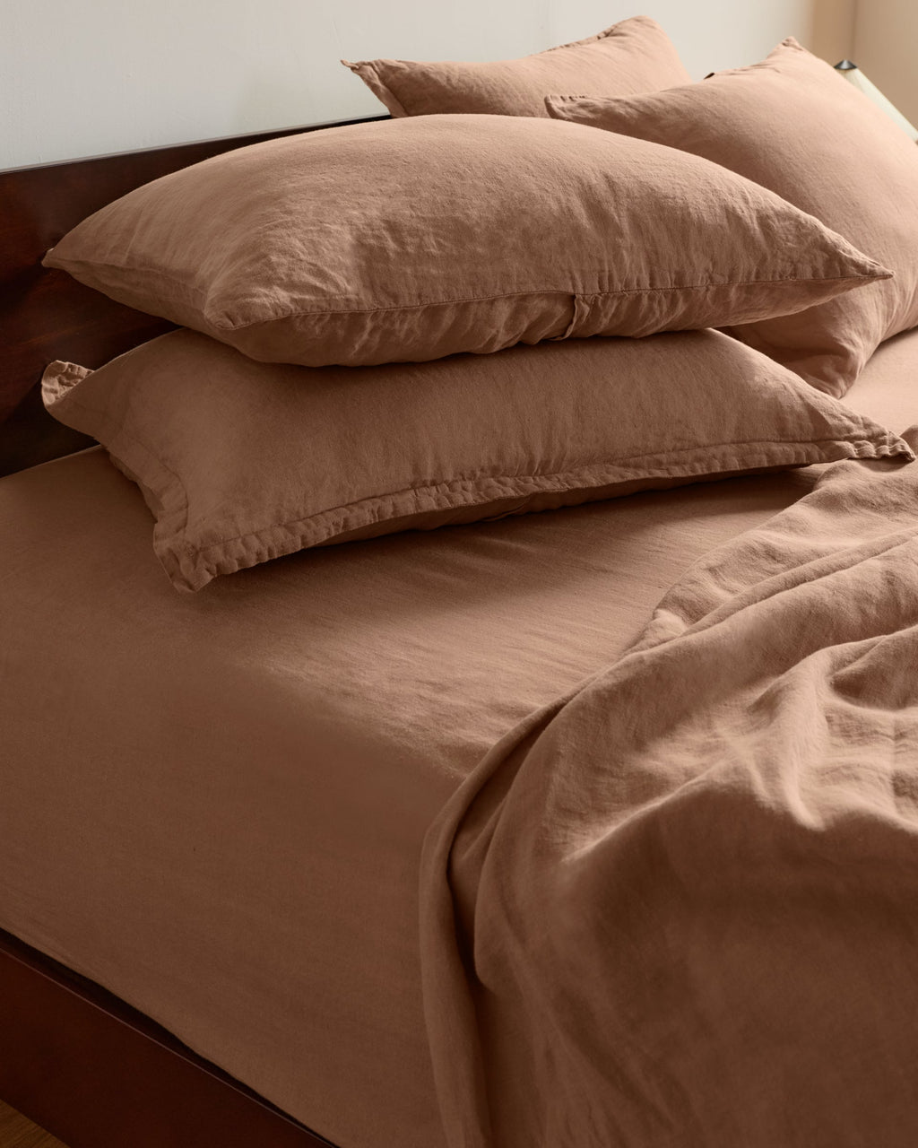 Linen Fitted Sheet (Adobe) - Image 2