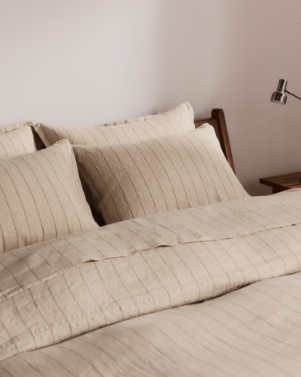 Linen Pillowcase Set (Bone Stripe) - Image 5