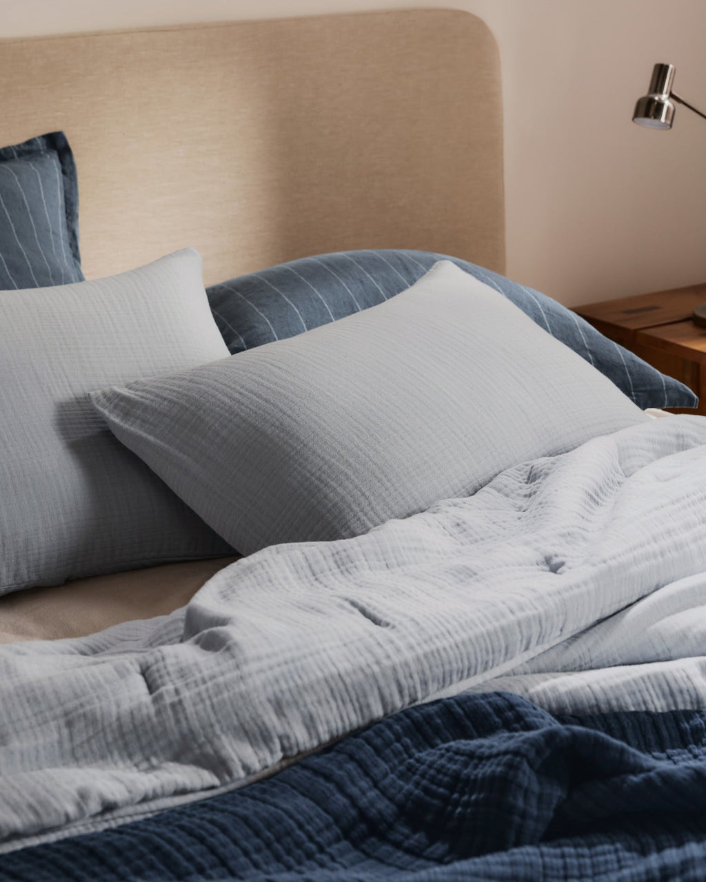 Organic Cloud Cotton Sham Set (Sky) - Image 2