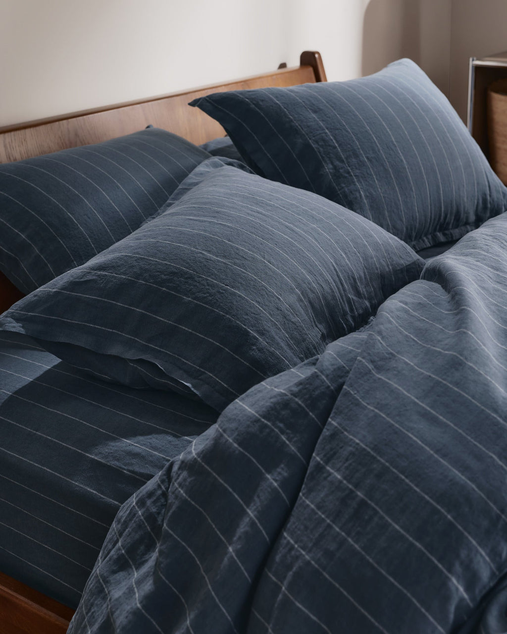 Linen Duvet Cover (Dusk Stripe) - Image 4