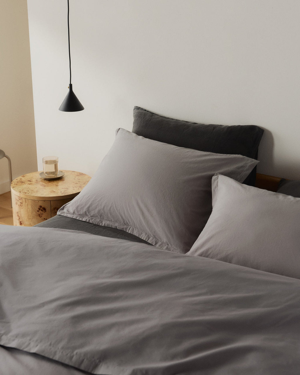 Percale Duvet Cover Set - Pebble TW/XL - Image 4