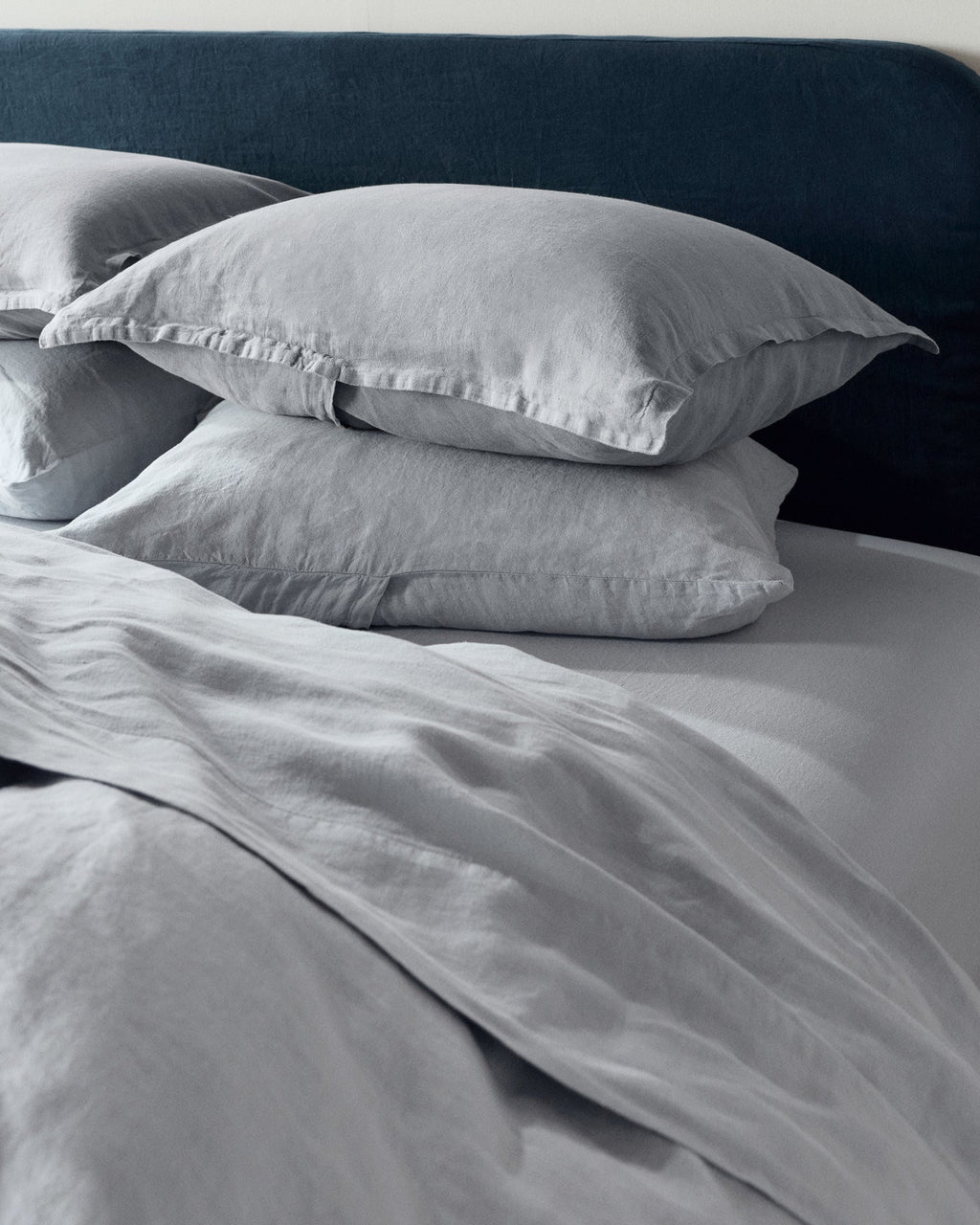 Linen Duvet Cover Set - Sky F/Q - Image 4