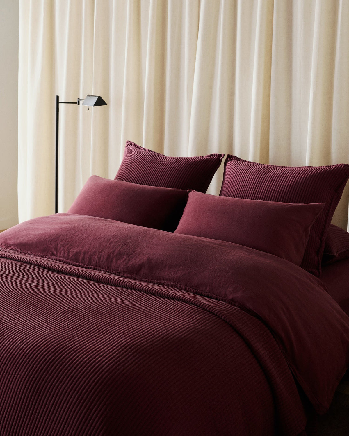 Linen Tencel Venice Set - Garnet F/Q - Image 5