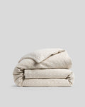 Modern Check Jacquard Duvet Cover (Cream and Bone)