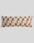 Modern Wool Lumbar Pillow Cover - FINAL SALE (Natural and Tobacco)