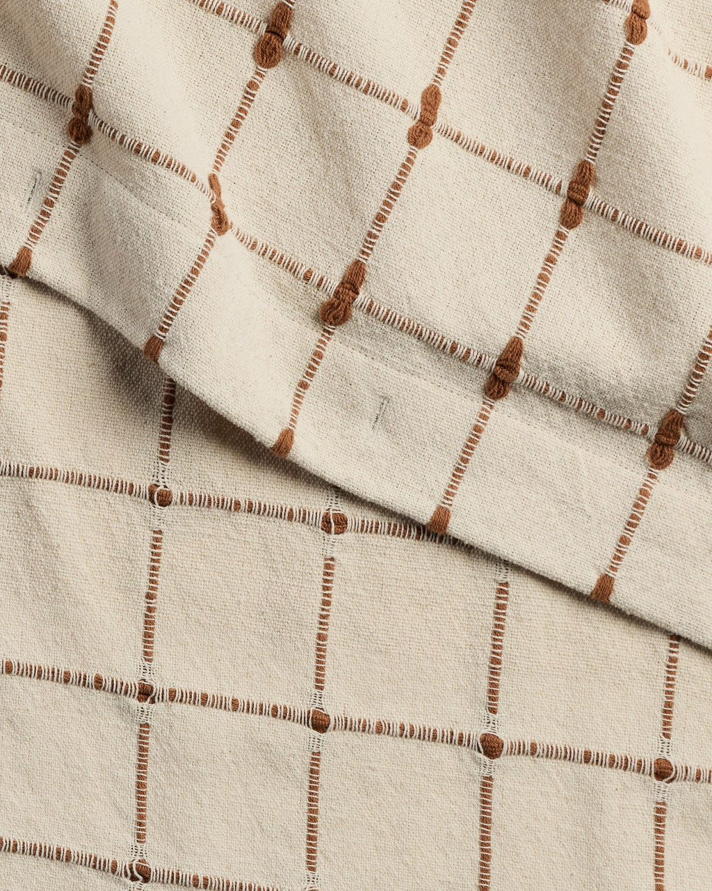 Organic Oasis Shower Curtain (Natural and Tobacco) - Image 2
