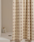 Organic Oasis Shower Curtain (Natural and Tobacco)