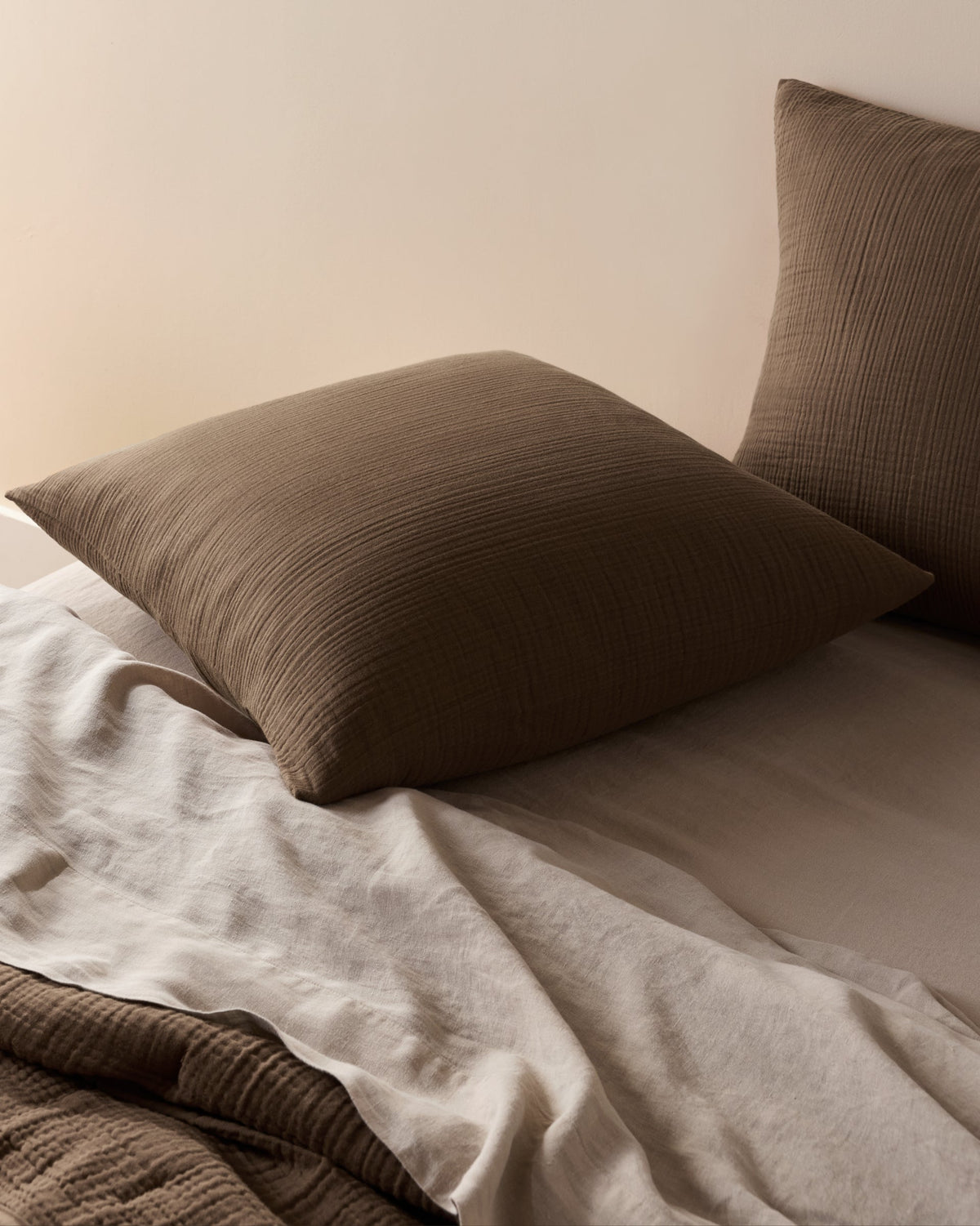 Organic Cloud Cotton Euro Sham (Warm Grey) - Image 2