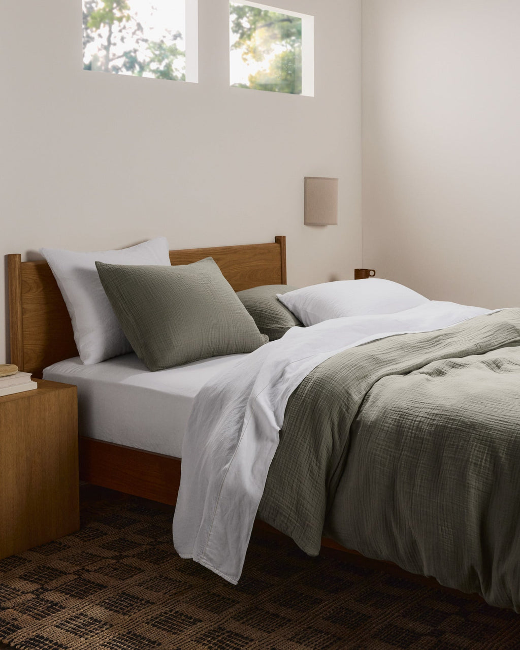Linen Tencel Sheet Set - White F/Q - Image 4