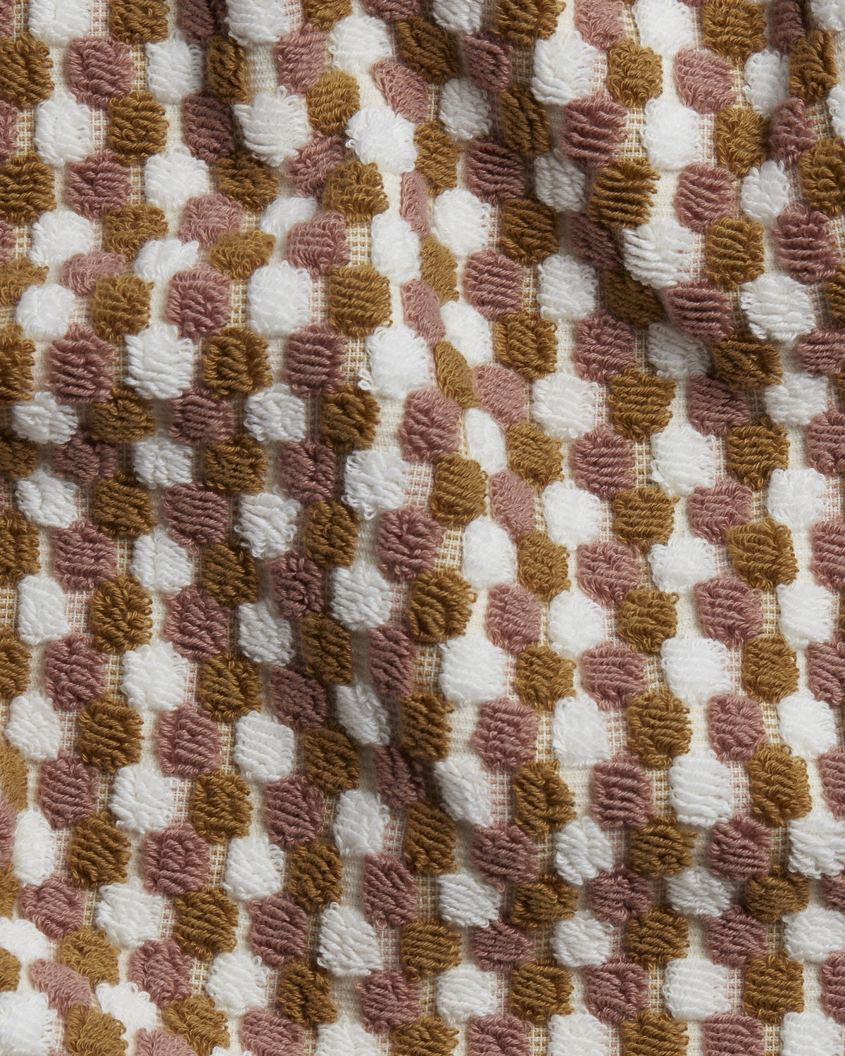 Organic Cotton Mosaic Towels (Ochre and Clay) - Image 3
