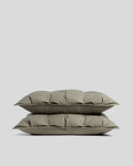 Organic Cotton Puff Shams (Moss)