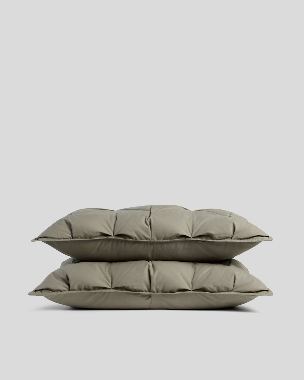 Organic Cotton Puff Shams (Moss)
