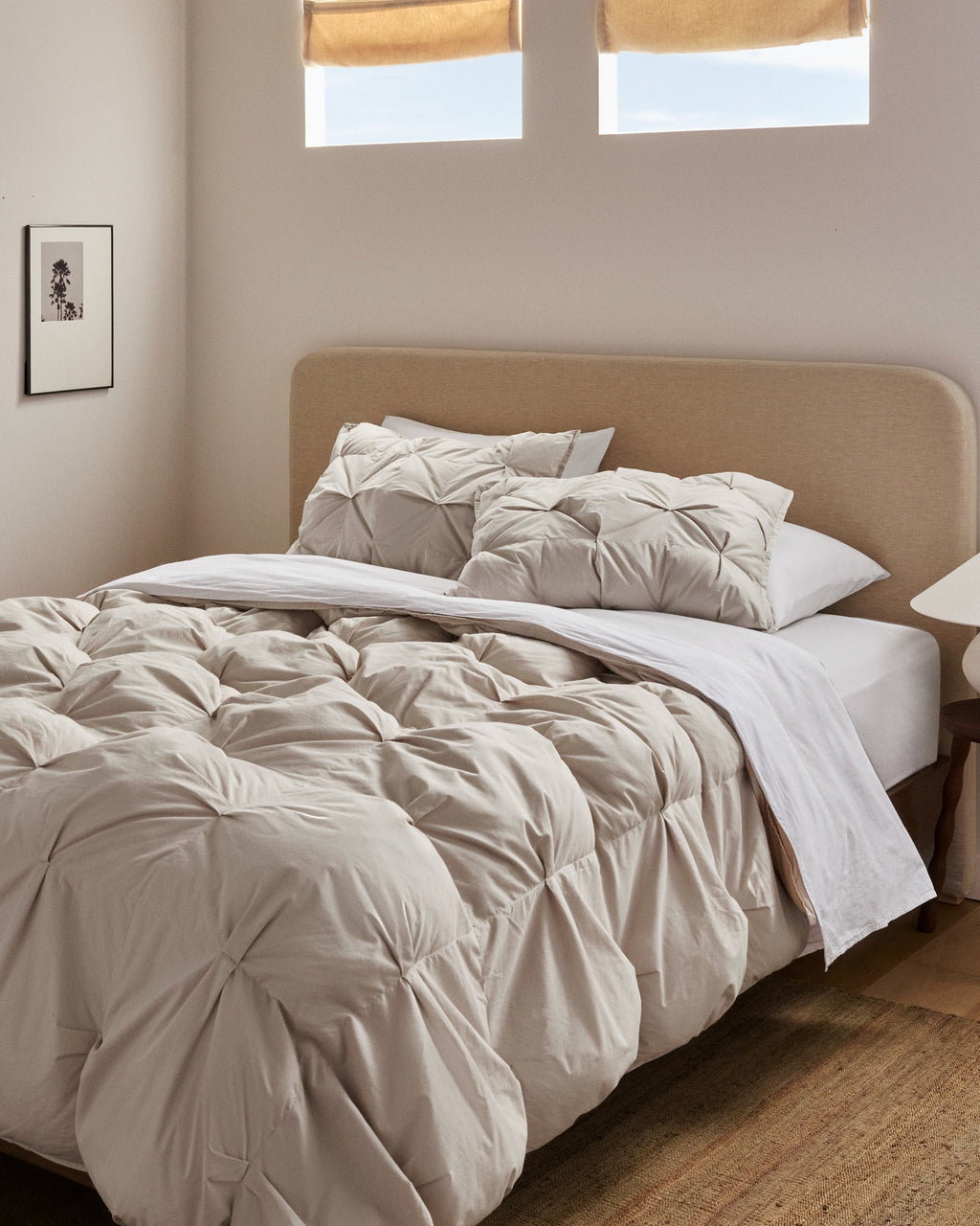 Organic Cotton Puff Shams (Bone) - Image 4