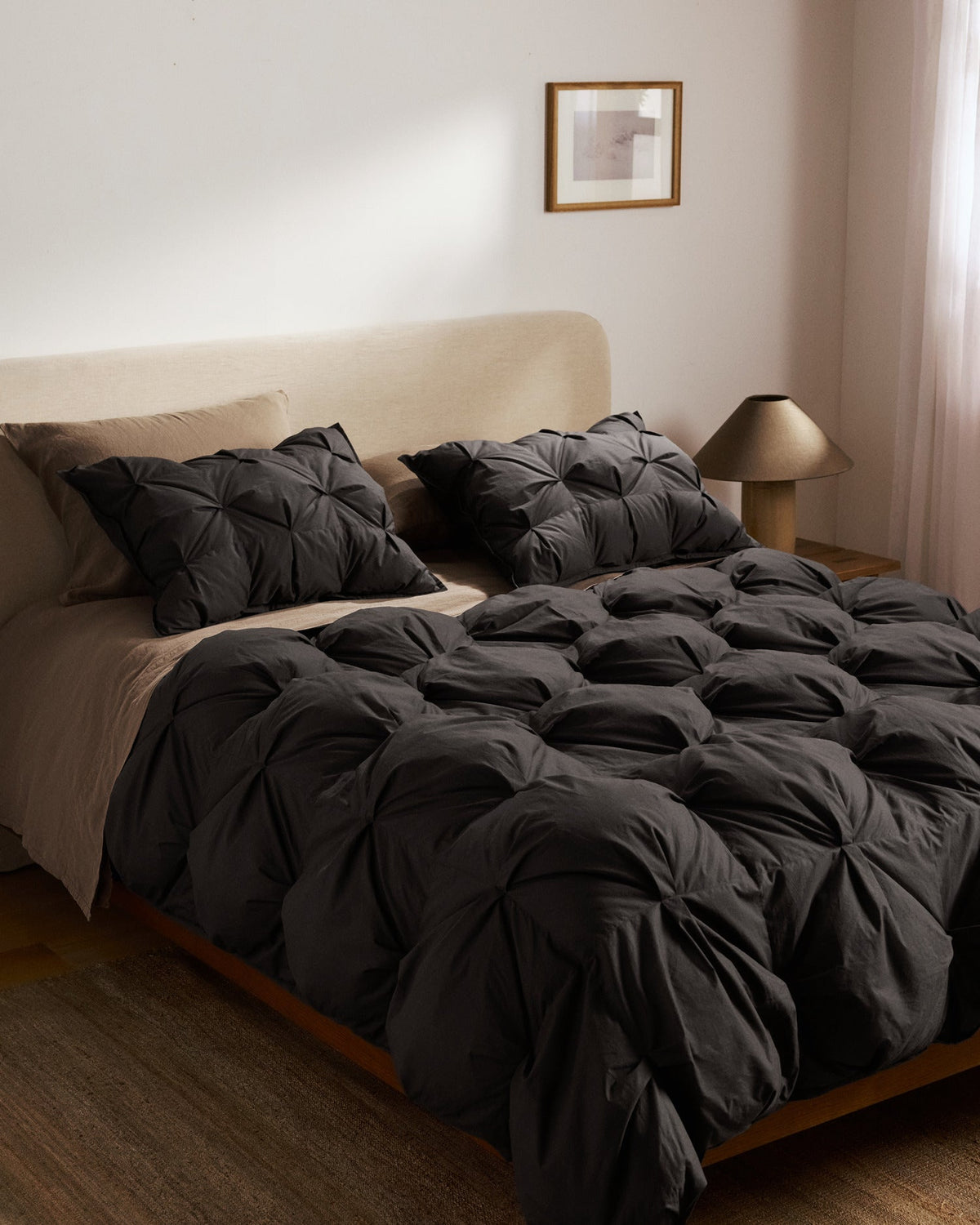 Organic Cotton Puff Comforter (Onyx) - Image 2