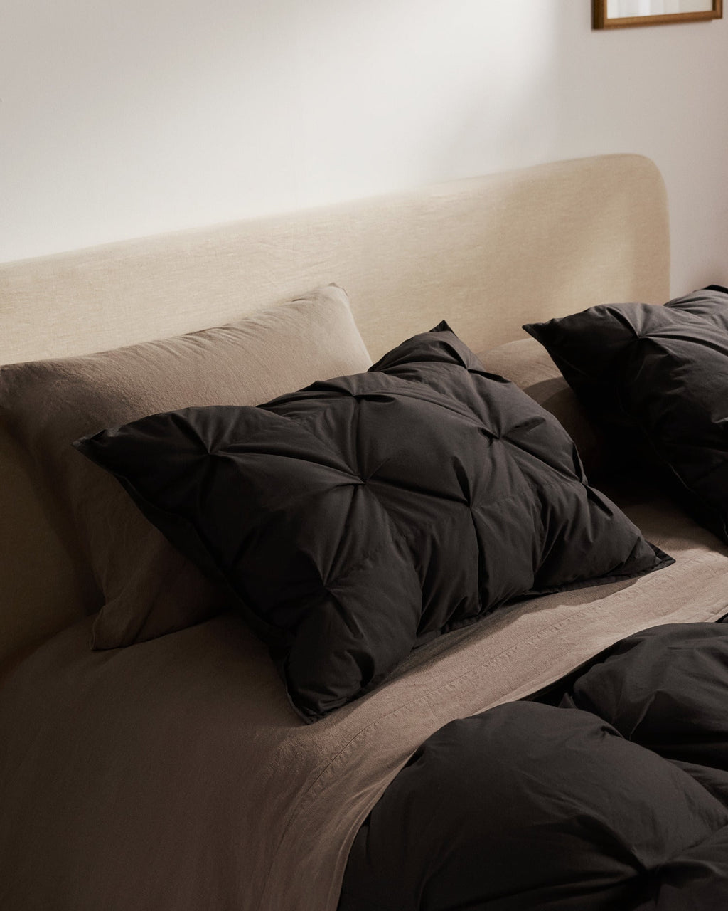 Organic Cotton Puff Shams (Onyx) - Image 2