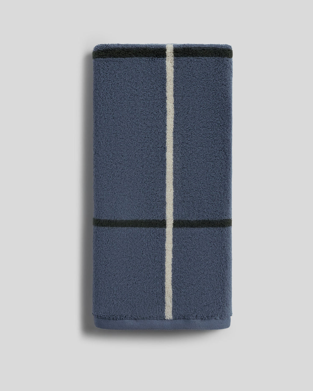 Organic Plush Towels (Dusk Windowpane) - Hand Towel