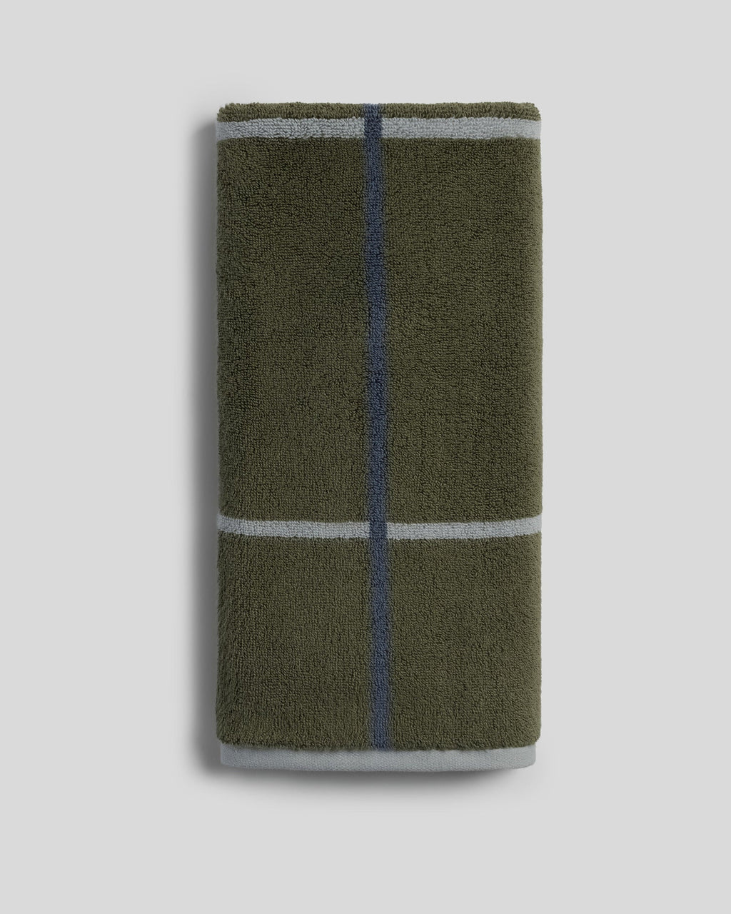 Organic Plush Towels (Thyme Windowpane) - Hand Towel