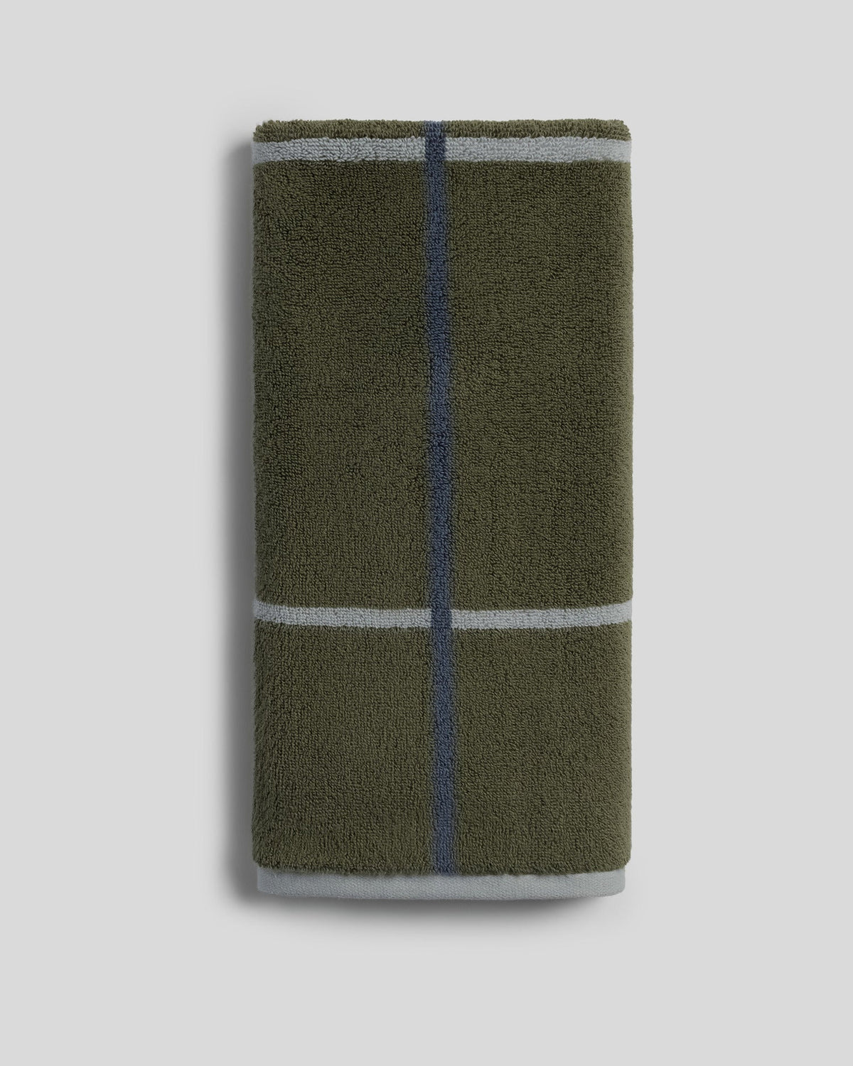 Organic Plush Towels (Thyme Windowpane) - Hand Towel