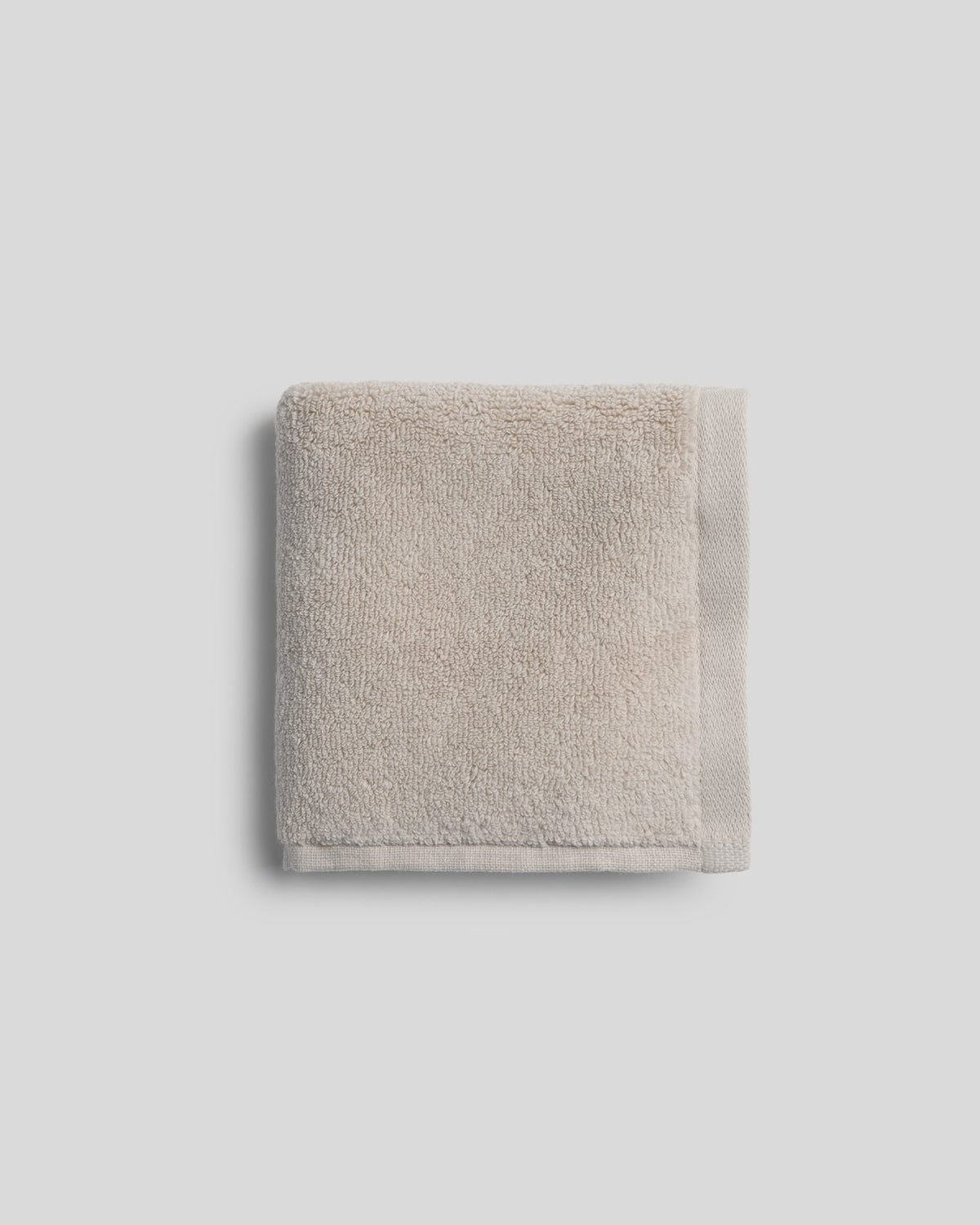 Organic Plush Towels (Bone) - Washcloth