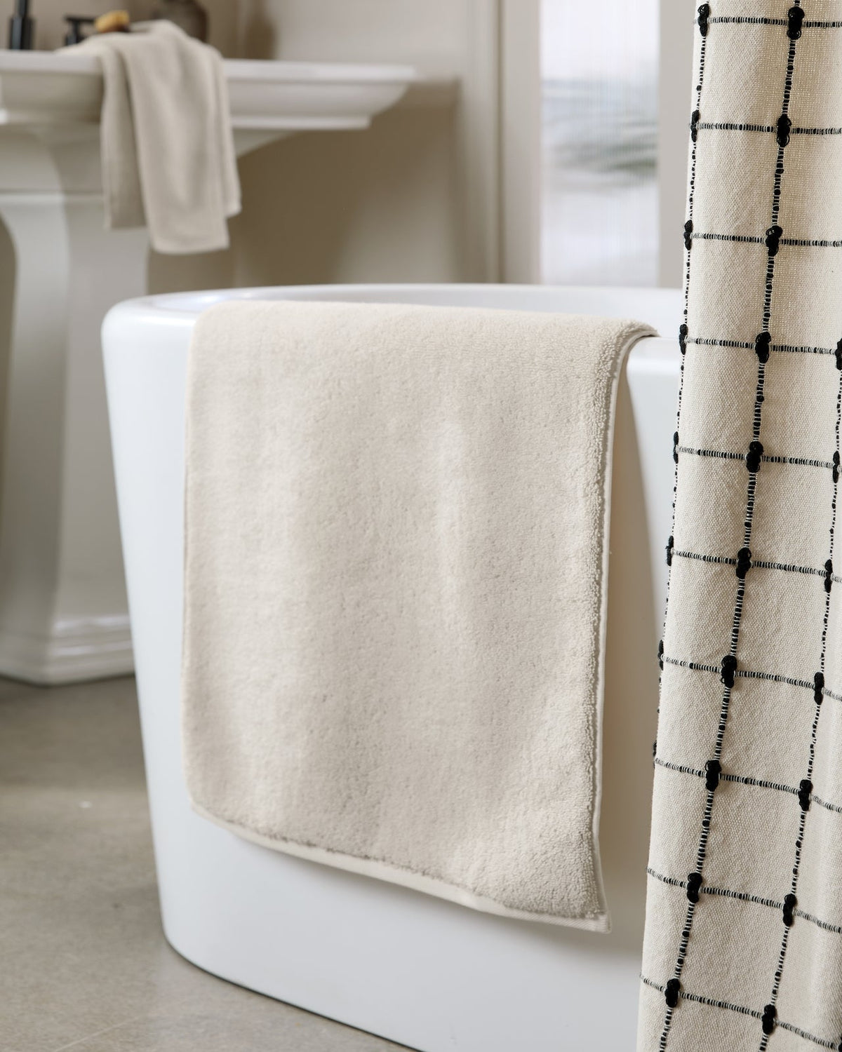 Organic Plush Tub Mat (Bone) - Image 2