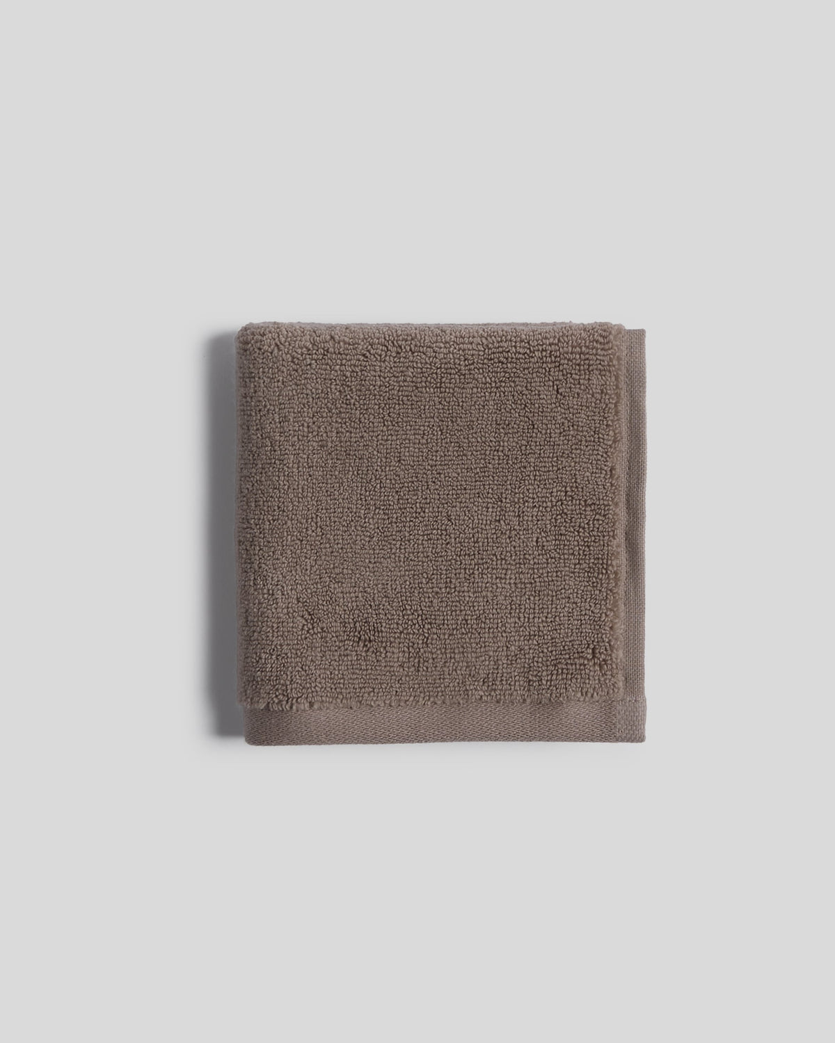 Organic Plush Towels (Warm Grey) - Washcloth