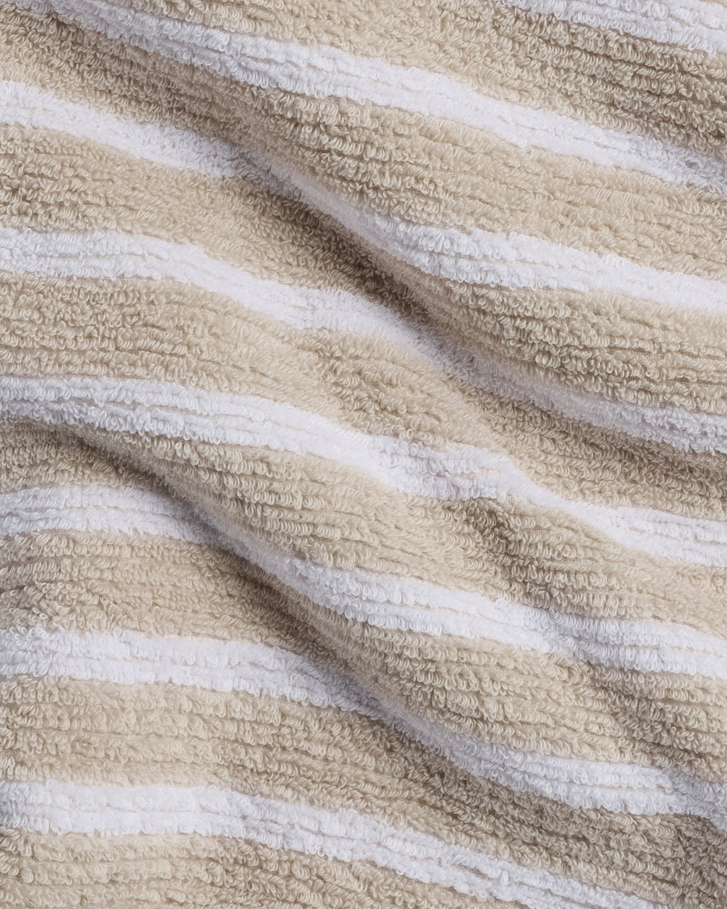 6+6 Organic Resort Stripe Bath Bundle - Bone with White - Image 3