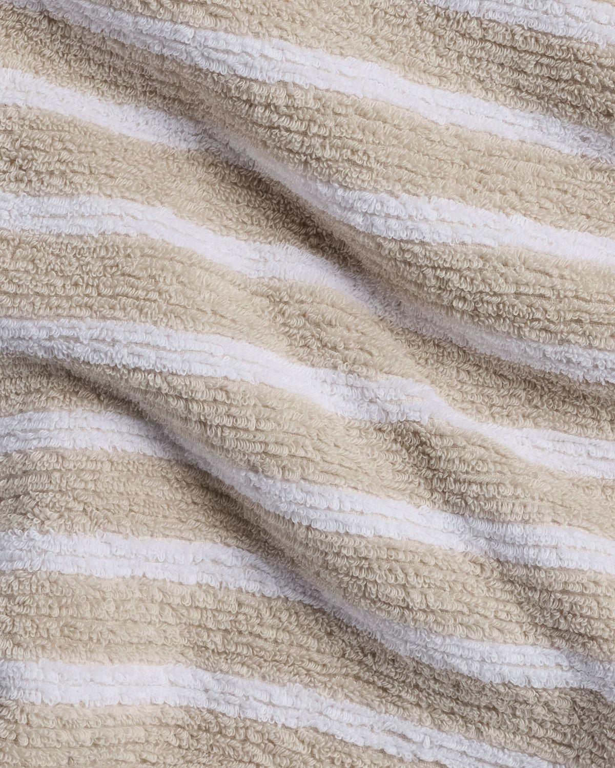 6+6 Organic Resort Stripe Bath Bundle - Bone with White - Image 3