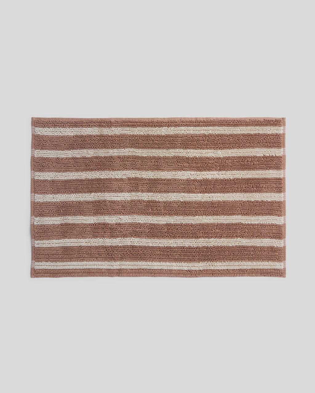 Organic Resort Stripe Tub Mat (Adobe with Butter)