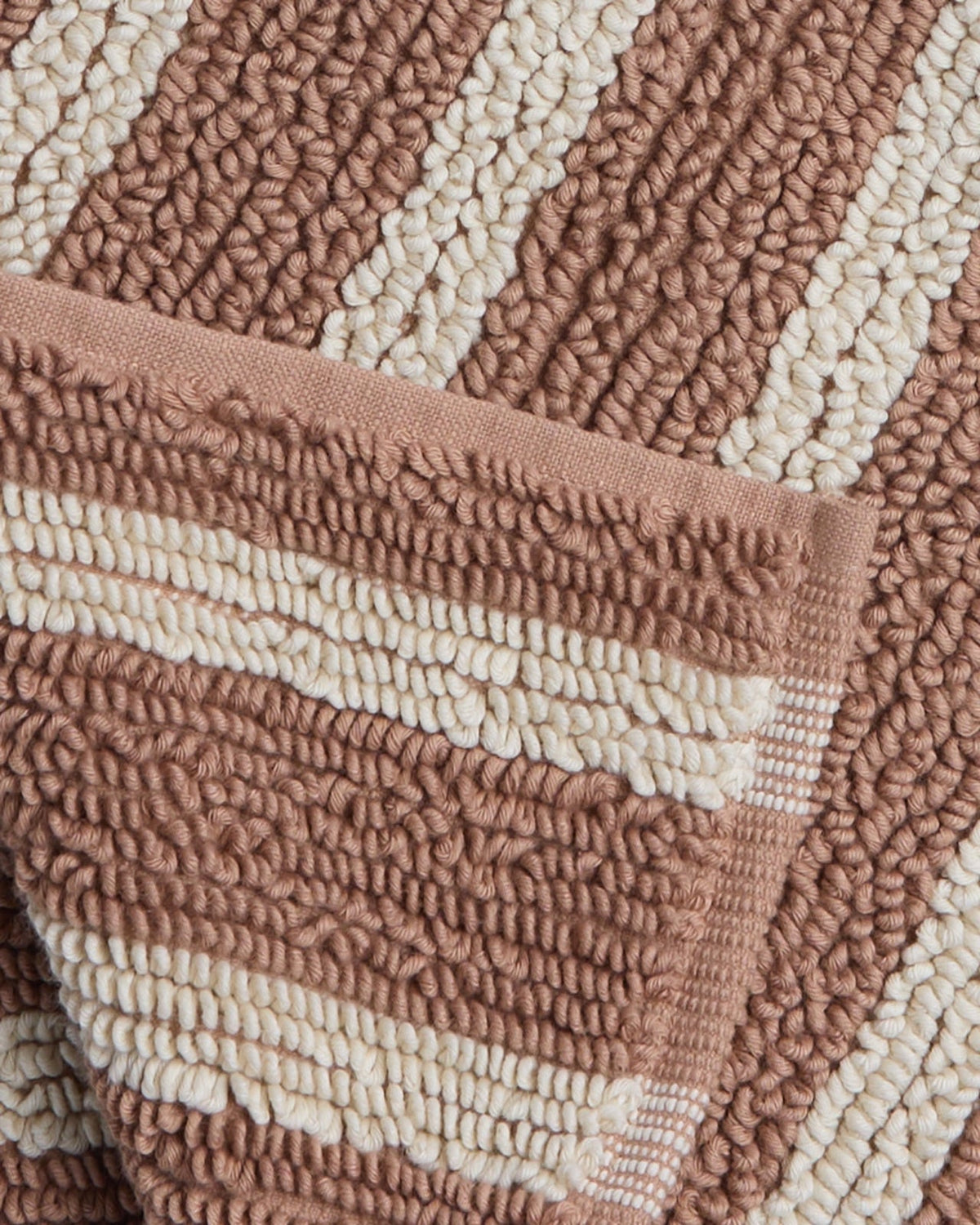 Organic Resort Stripe Tub Mat (Adobe with Butter) - Image 3