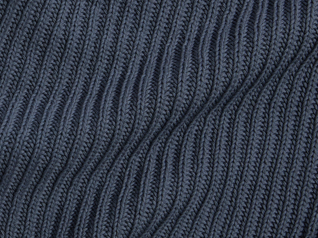 Organic Rib Knit Throw (Dusk) - Image 3