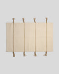 Organic Tassel Bath Rug (Natural and Toast)