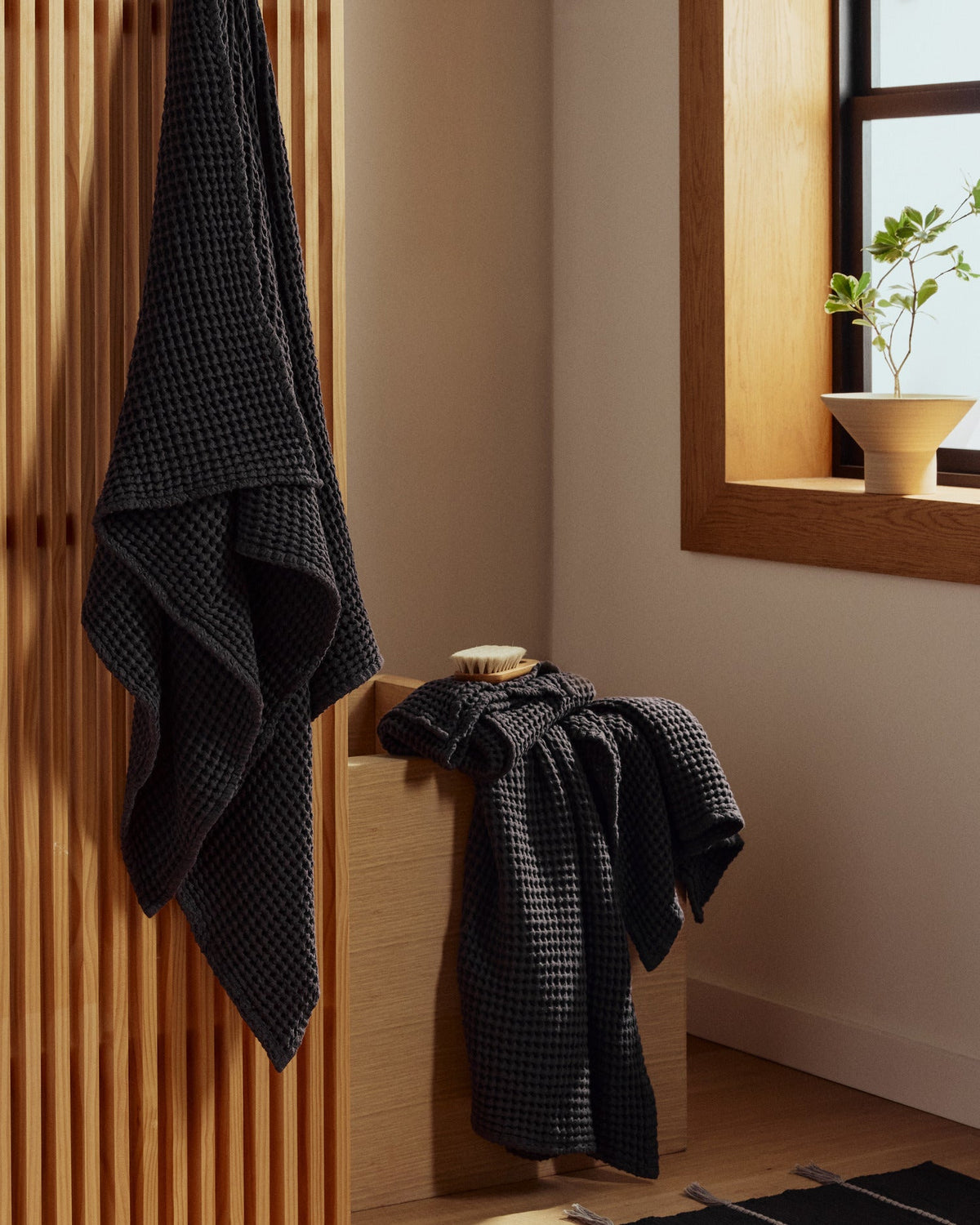 2+2 Waffle Bath Bundle - Onyx - Image 2