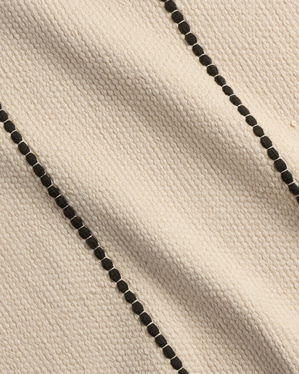 Organic Tassel Bath Rug (Natural and Onyx) - Image 3