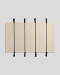 Organic Tassel Bath Rug (Natural and Onyx)