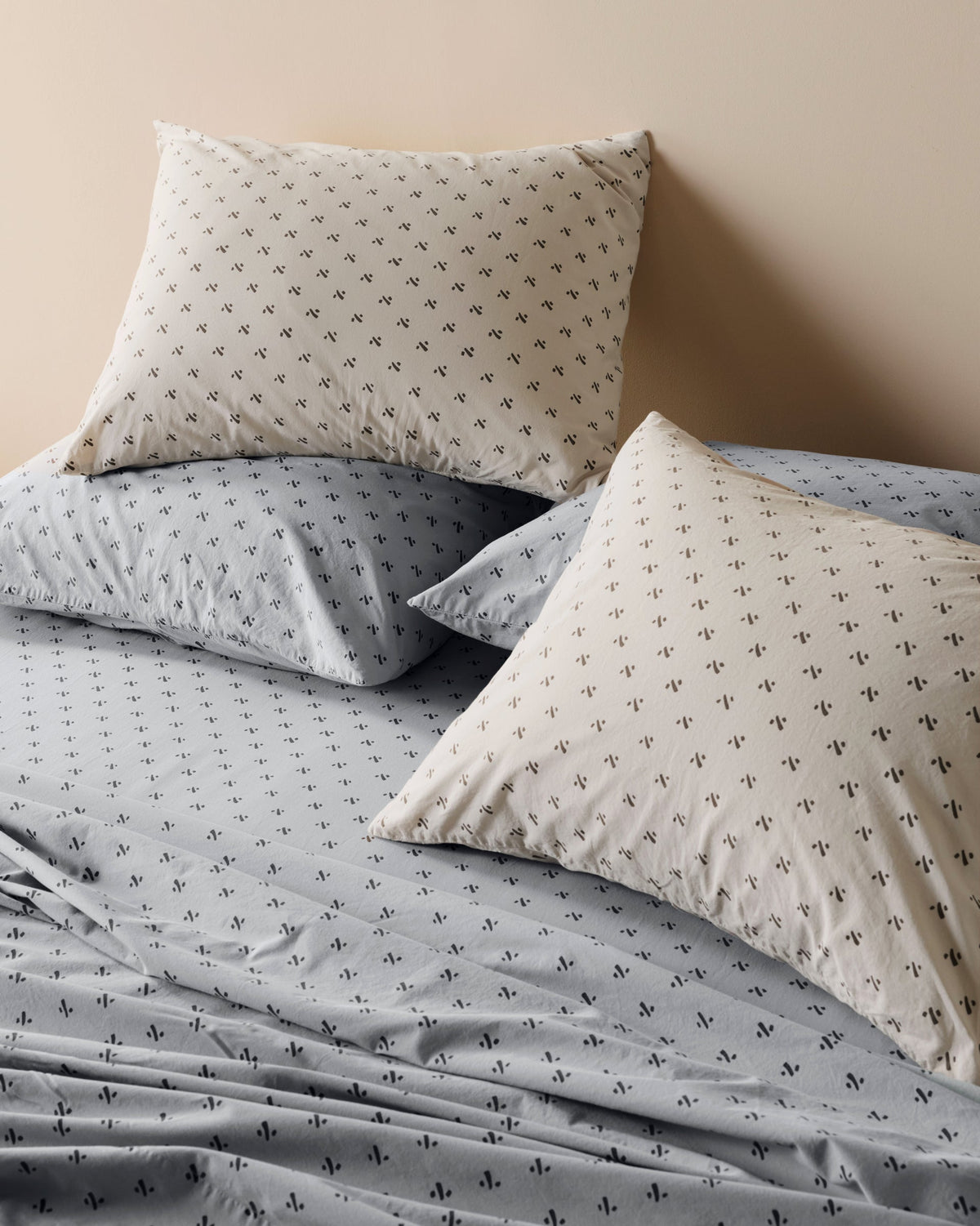Overdyed Vintage Print Pillowcase Set (Bone) - Image 2