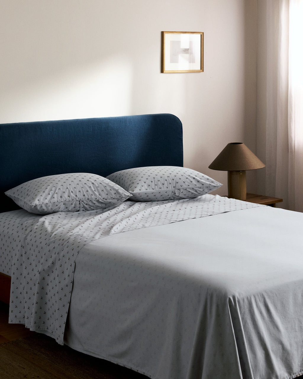 Overdyed Vintage Print Sheet Set - F/Q Sky - Image 6