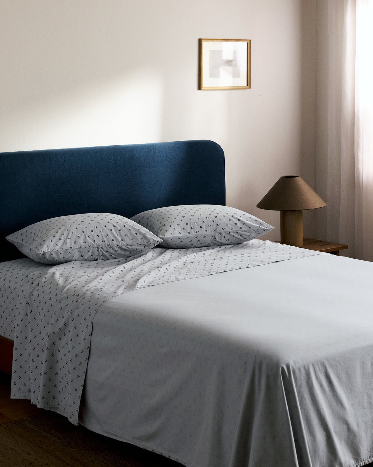 Overdyed Vintage Print Sheet Set - F/Q Sky - Image 6