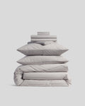 Percale Bundle - Pebble Stripe K/CK