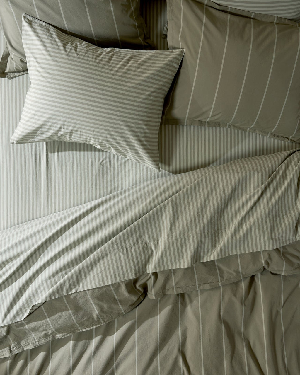 Percale Bundle - Moss Stripe F/Q - Image 2