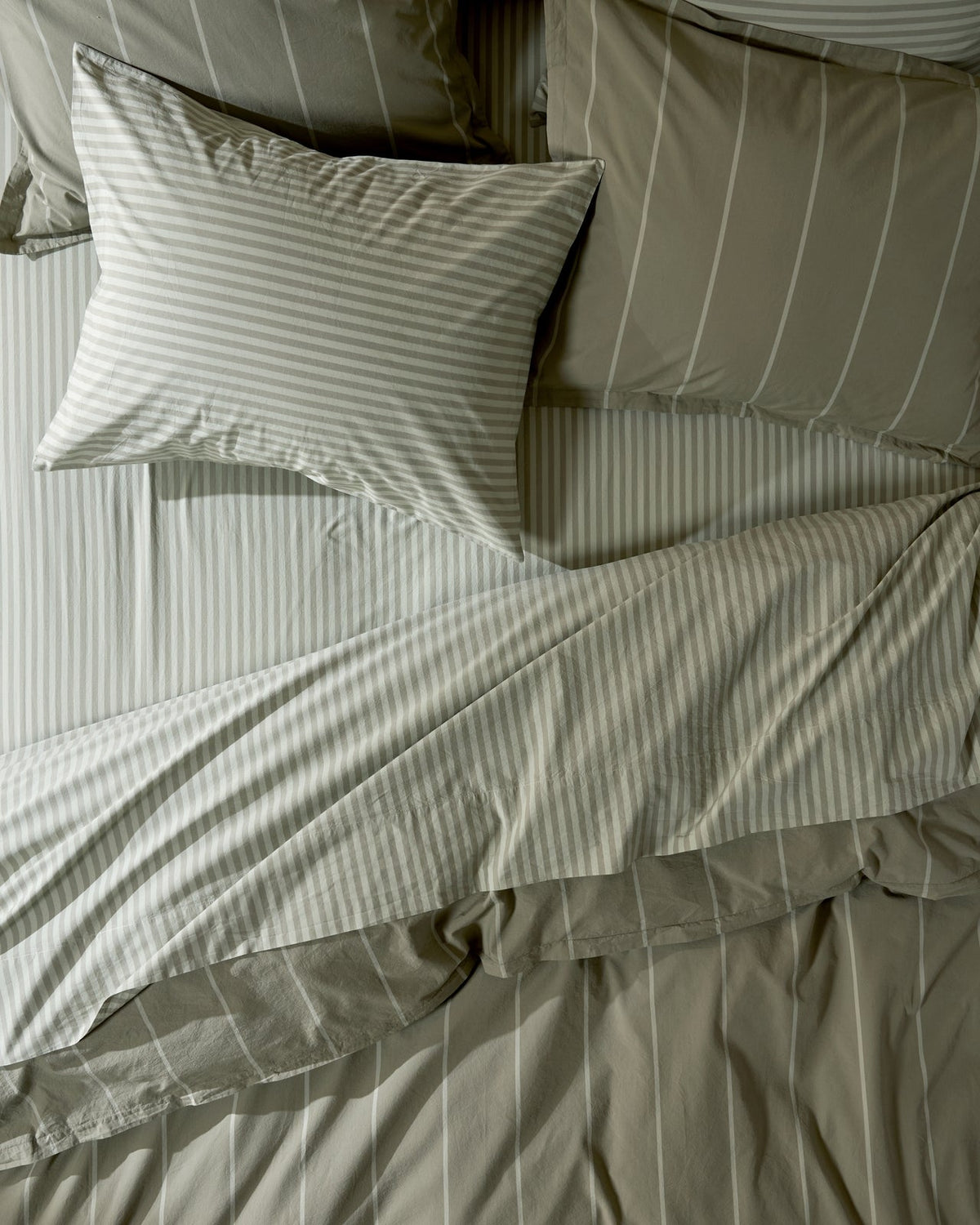 Percale Bundle - Moss Stripe K/CK - Image 2