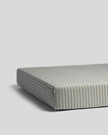 Percale Crib Sheet (Moss Stripe)